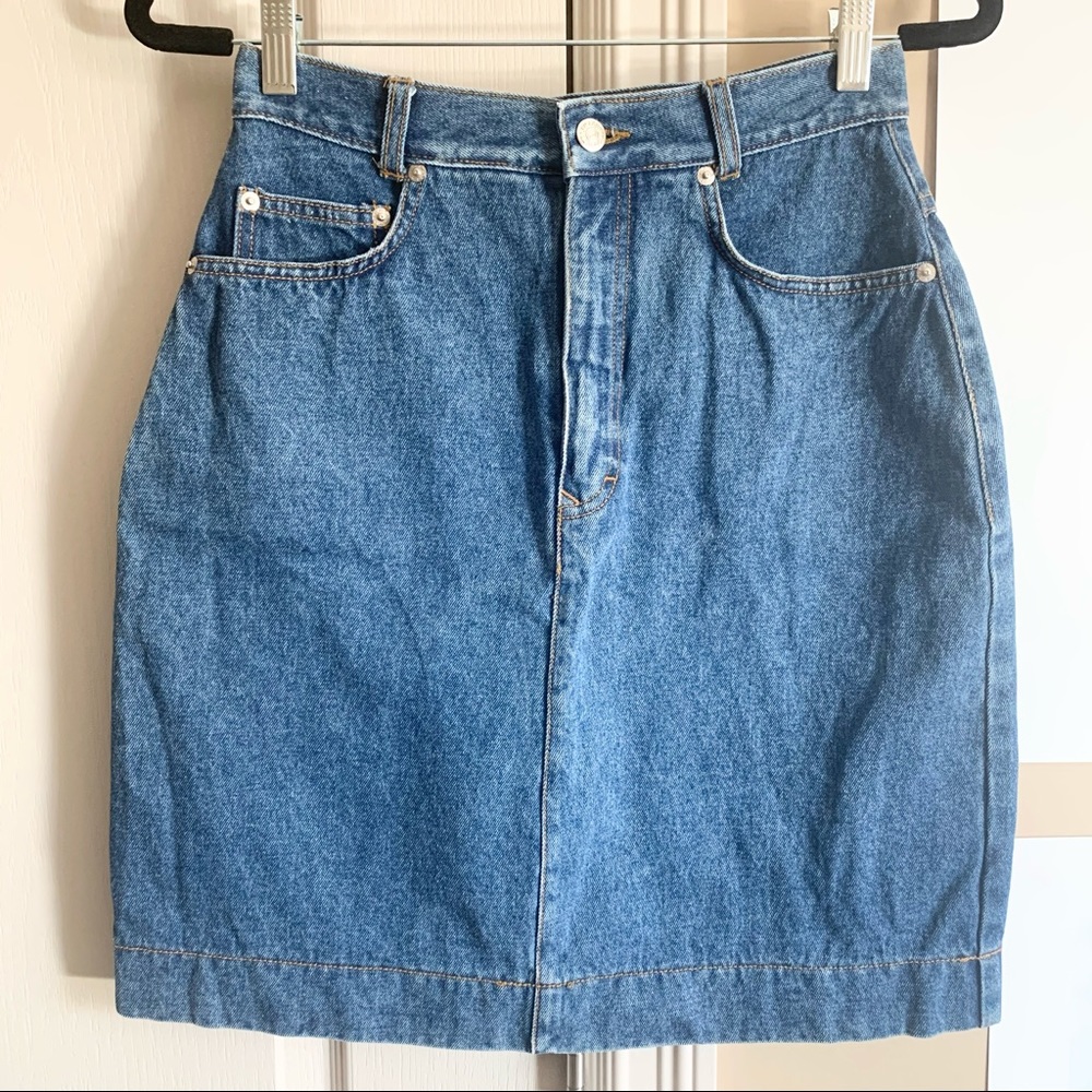 Vintage Ralph Lauren | High-waisted denim skirt